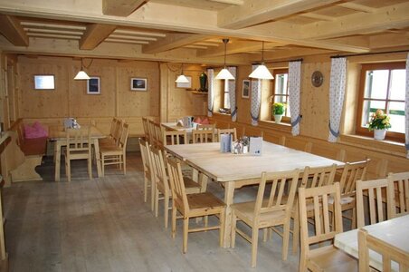 Stube in der Zittauer Hütte © Familie Kogler