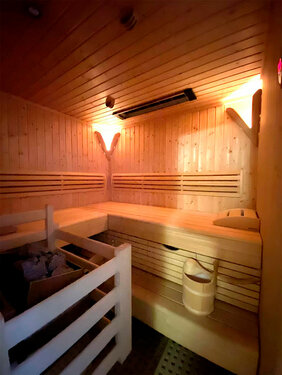 Sauna Ferienhaus Breitner Chalet Wasserfallblick