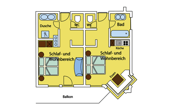 2-Raum-Komfort-Appartement